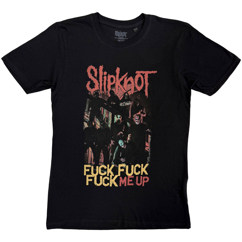 Slipknot Unisex T-Shirt: Fuck Me Up (Black) (Back Print)