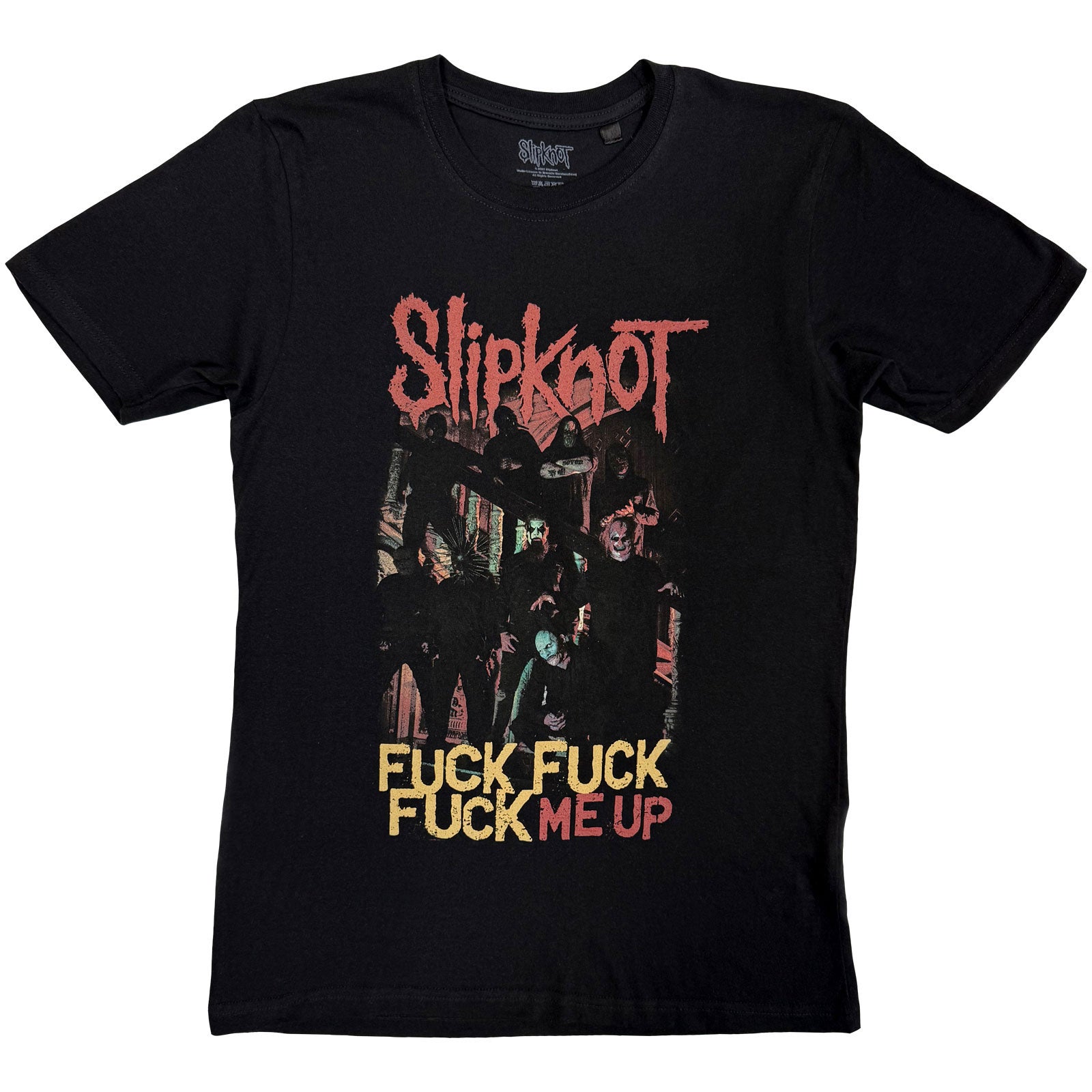 Slipknot Unisex T-Shirt: Fuck Me Up (Black) (Back Print)
