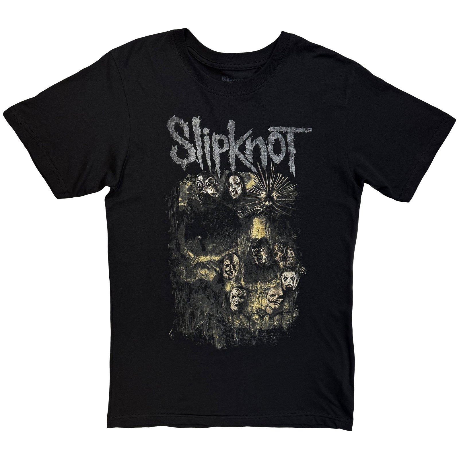 Slipknot Unisex T-Shirt: Skull Group (Black) (Back Print)