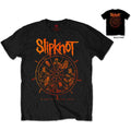 Slipknot Unisex T-Shirt: The Wheel (Black) (Back Print)