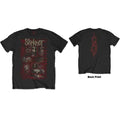 Slipknot Unisex T-Shirt: Sketch Boxes (Black) (Back Print)