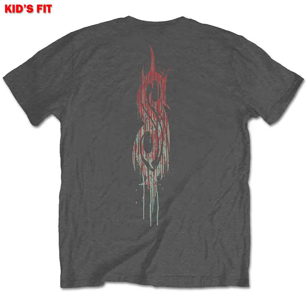 Slipknot Kids T-Shirt: Infected Goat (Charcoal Grey) (Back Print)