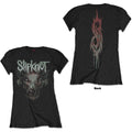 Slipknot Ladies T-Shirt: Infected Goat (Black) (Back Print)
