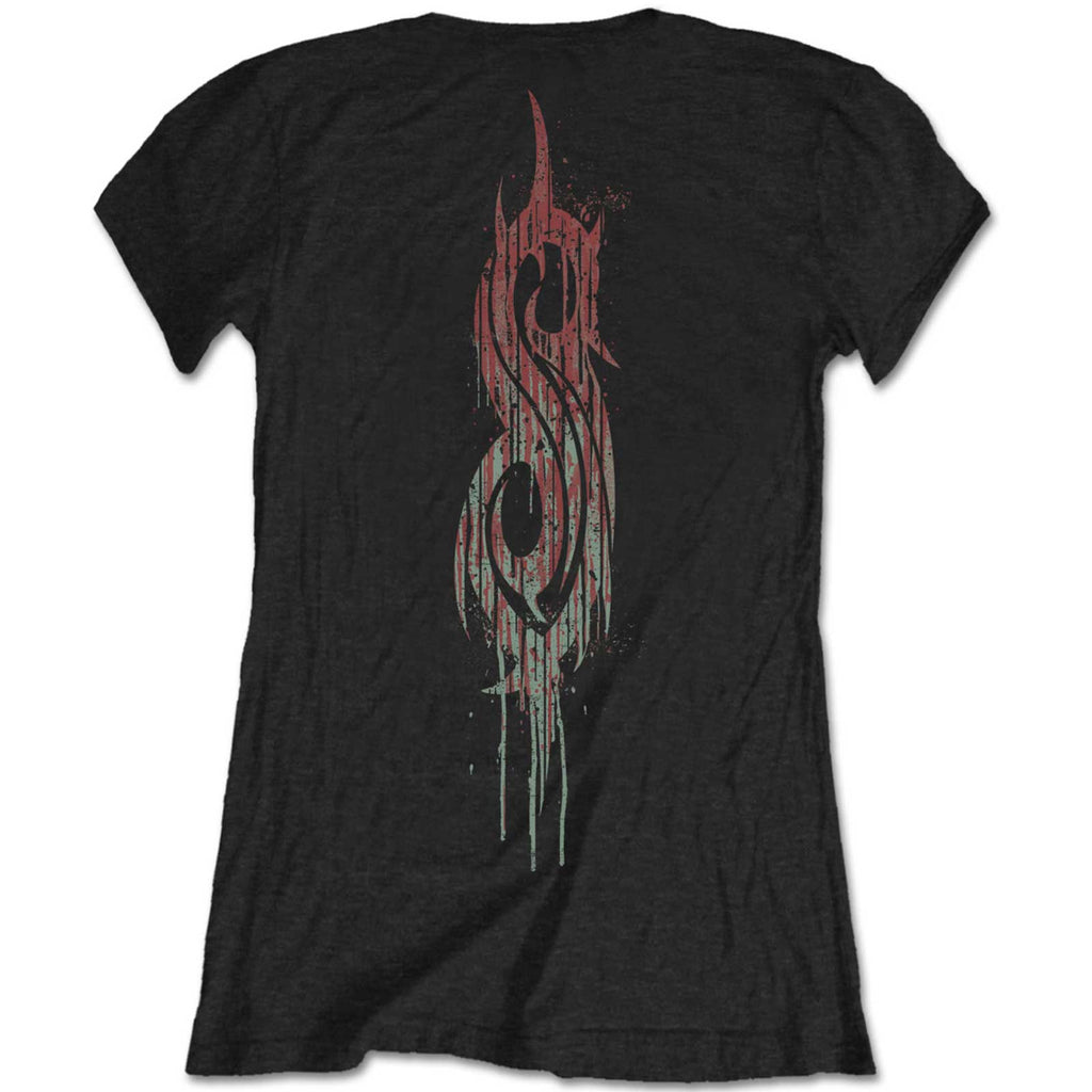 Slipknot Ladies T-Shirt: Infected Goat (Black) (Back Print)