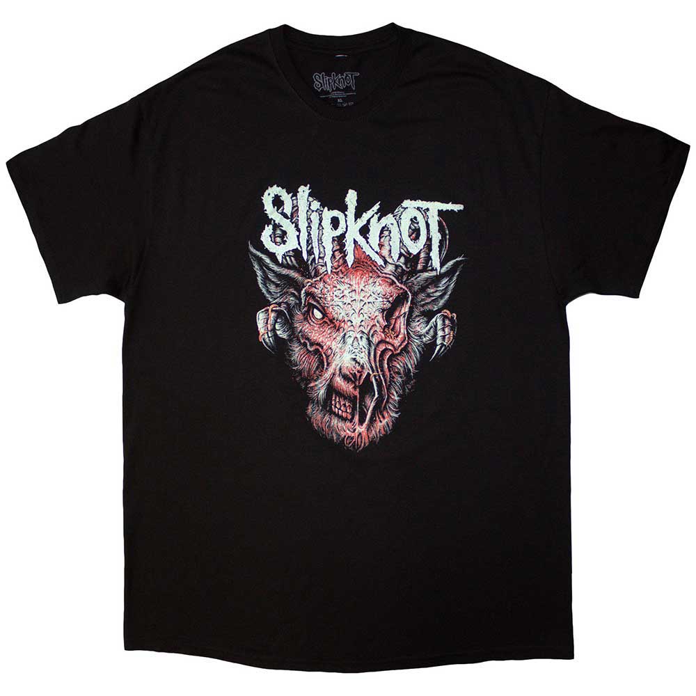 Slipknot Unisex T-Shirt: Infected Goat (Black) (Back Print)