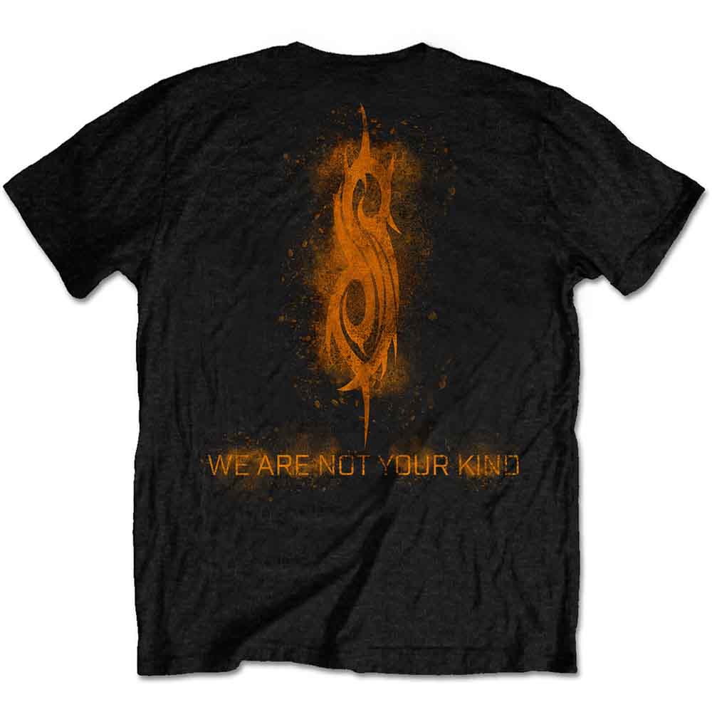 Slipknot Unisex T-Shirt: WANYK Orange (Black) (Back Print)