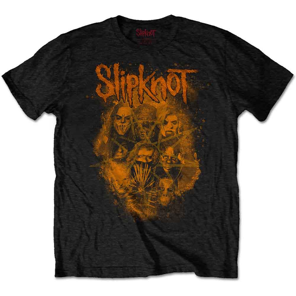 Slipknot Unisex T-Shirt: WANYK Orange (Black) (Back Print)