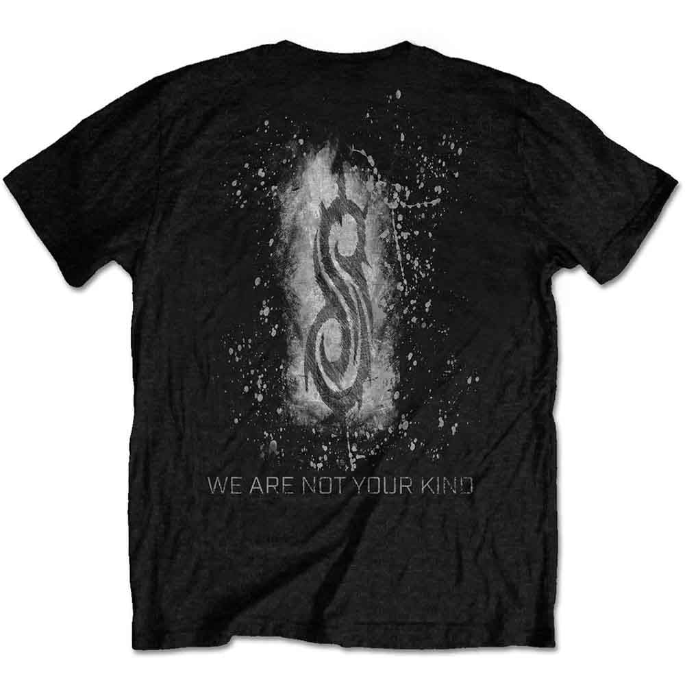 Slipknot Unisex T-Shirt: WANYK White Splatter (Black) (Back Print)