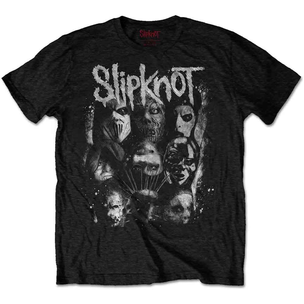 Slipknot Unisex T-Shirt: WANYK White Splatter (Black) (Back Print)