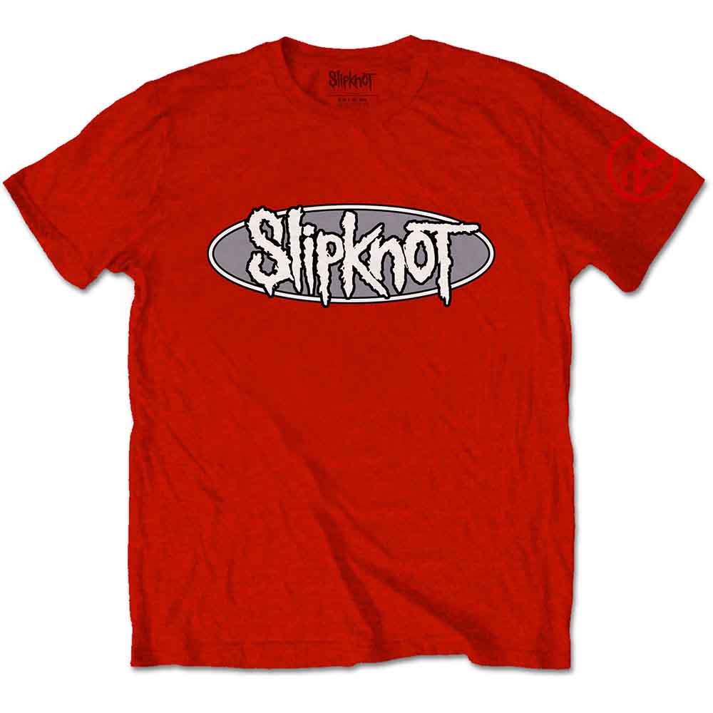 Slipknot Unisex T-Shirt: 20th Anniversary Don't Ever Judge Me (Red) (Back & Sleeve Print)