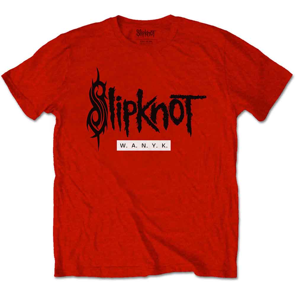 Slipknot Unisex T-Shirt: WANYK (Red) (Back Print)