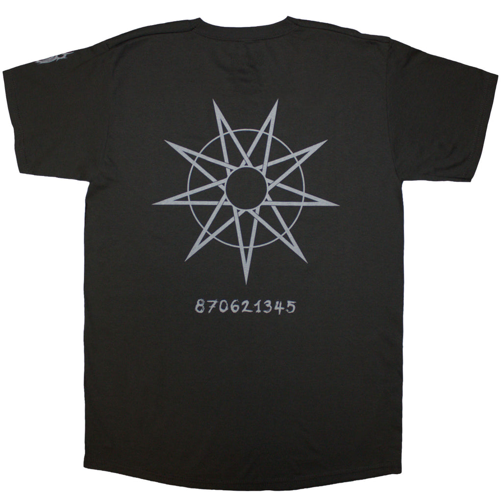 Slipknot Unisex T-Shirt: Amusement Park (Charcoal Grey) (Back Print & Sleeve Print)