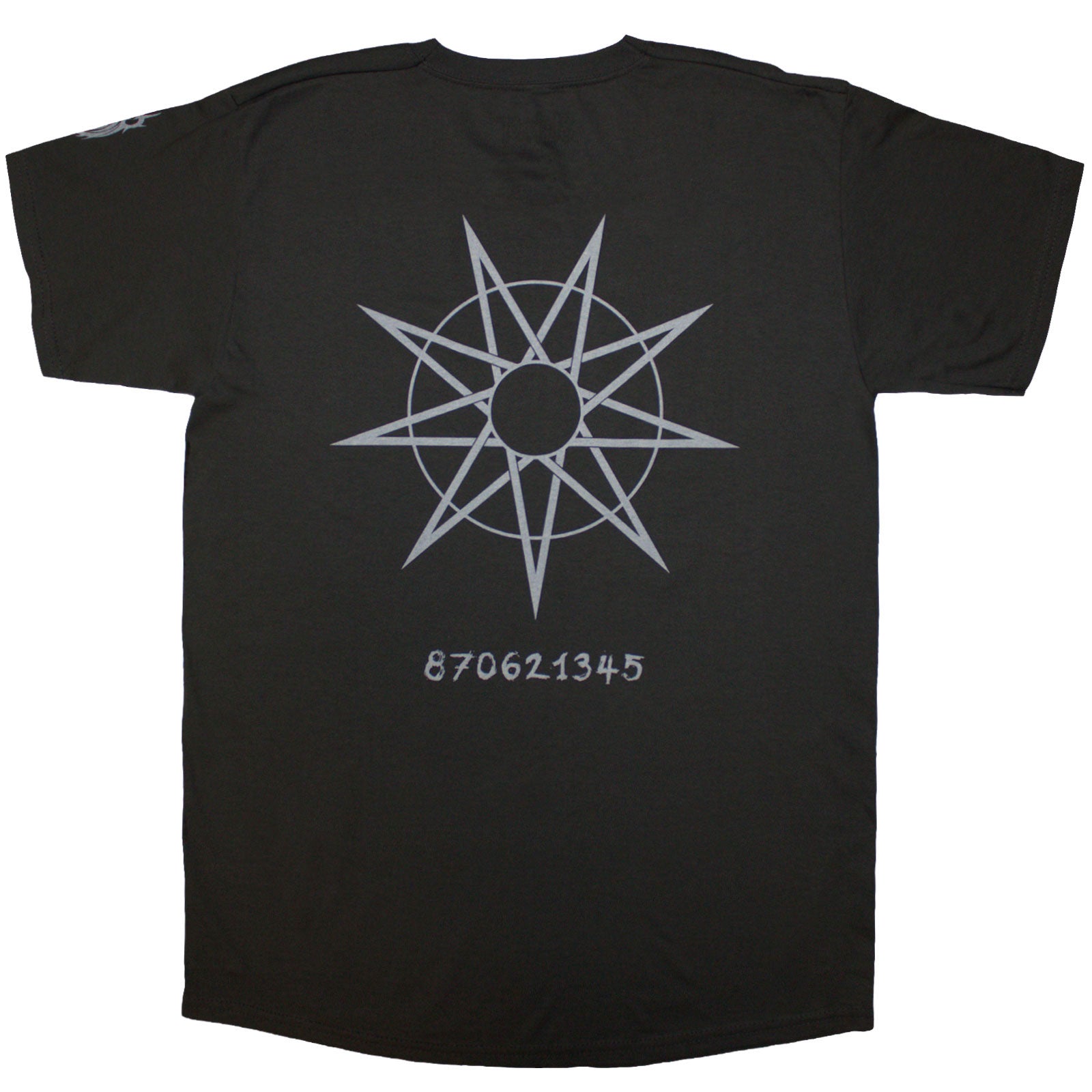 Slipknot Unisex T-Shirt: Amusement Park (Charcoal Grey) (Back Print & Sleeve Print)