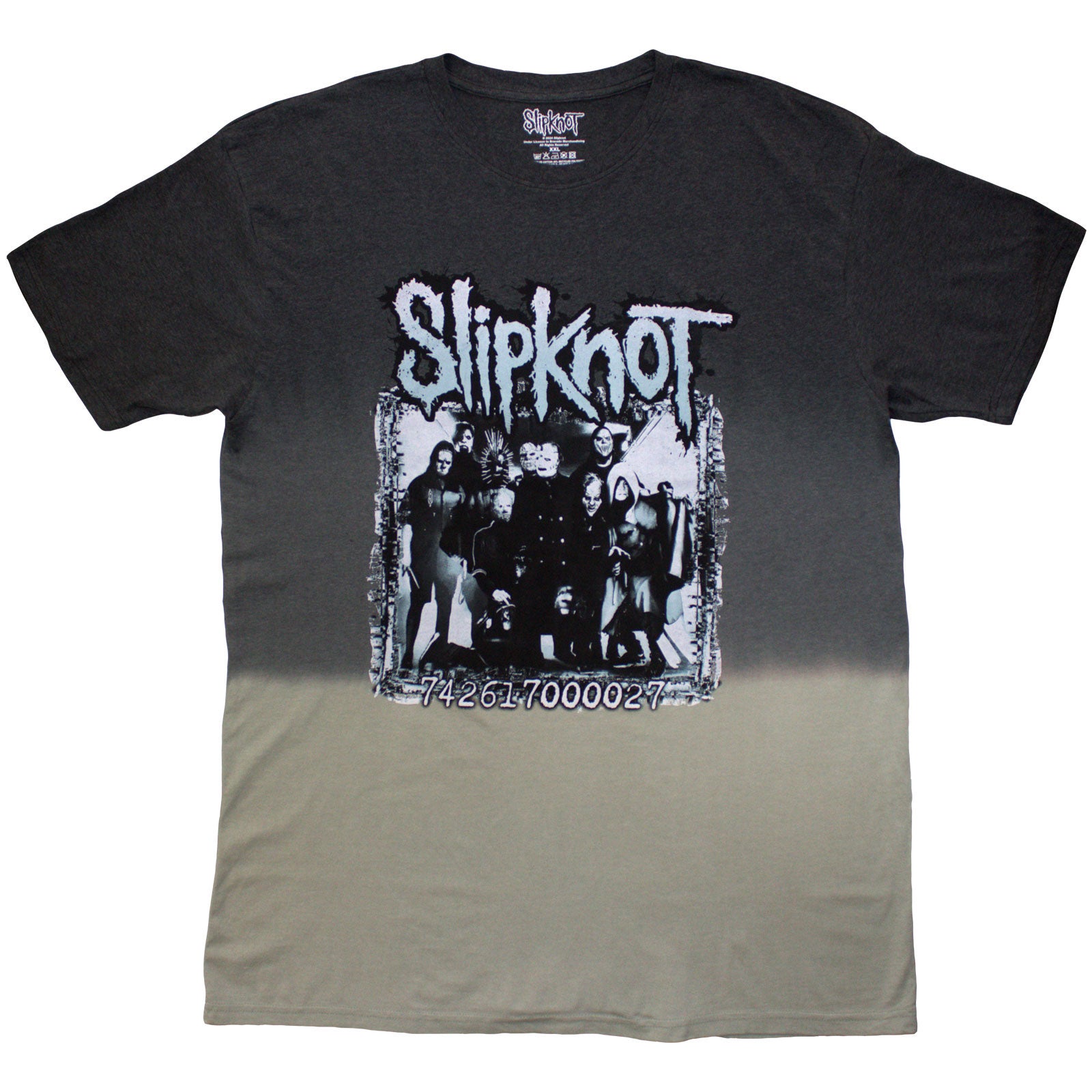 Slipknot Unisex T-Shirt: Barcode Photo (Grey) (Back Print & Wash Collection)