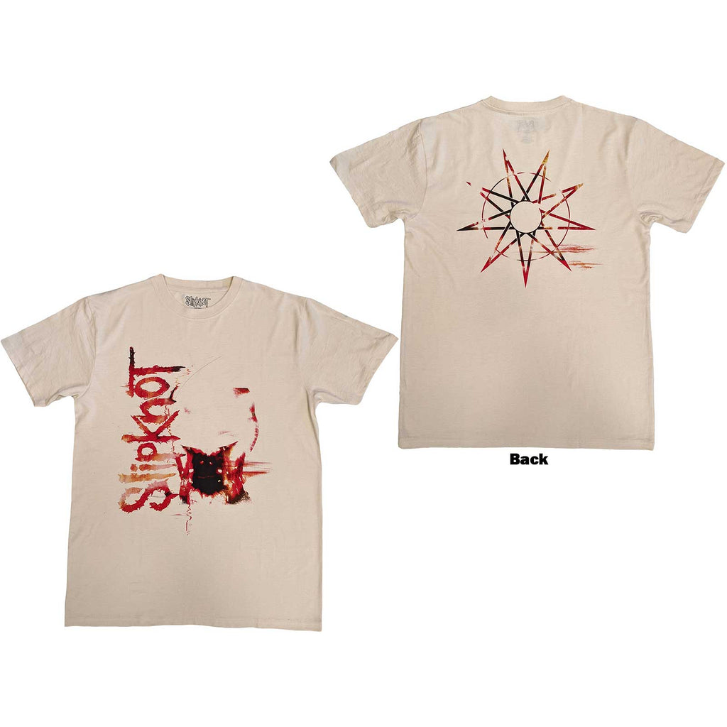 Slipknot Unisex T-Shirt: The End, So Far (Natural) (Back Print)