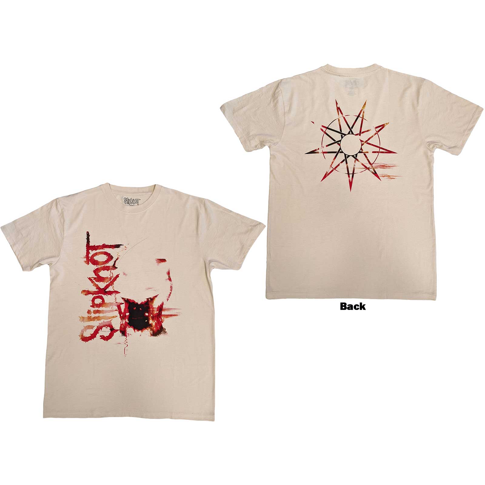 Slipknot Unisex T-Shirt: The End, So Far (Natural) (Back Print)