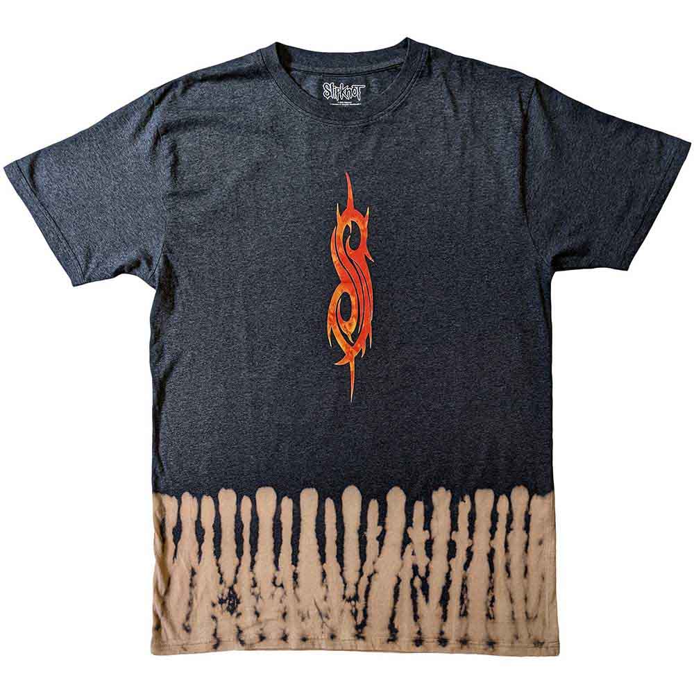 Slipknot Unisex T-Shirt: The End, So Far Tribal S Bleach (Black) (Back Print & Wash Collection)