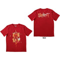 Slipknot Unisex T-Shirt: The End, So Far Tribal-S (Red) (Back Print)
