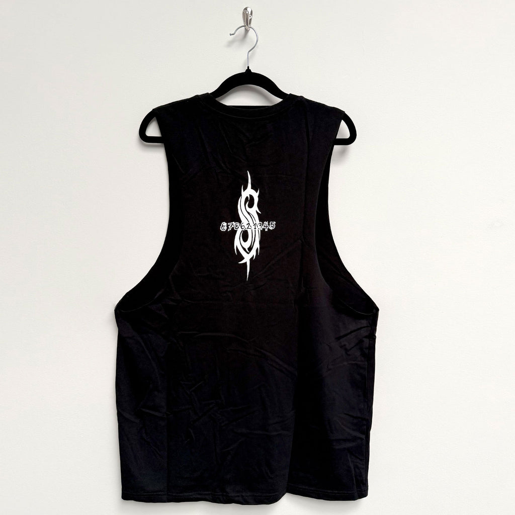 Slipknot Unisex Vest T-Shirt: Album Splatter (Black) (Back Print)