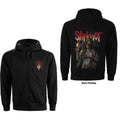 Slipknot Unisex Zipped Hoodie: Burn Me Away (Black) (Back Print)