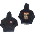 Slipknot Unisex Zipped Hoodie: Burn Me Away (Dark Grey) (Back Print)