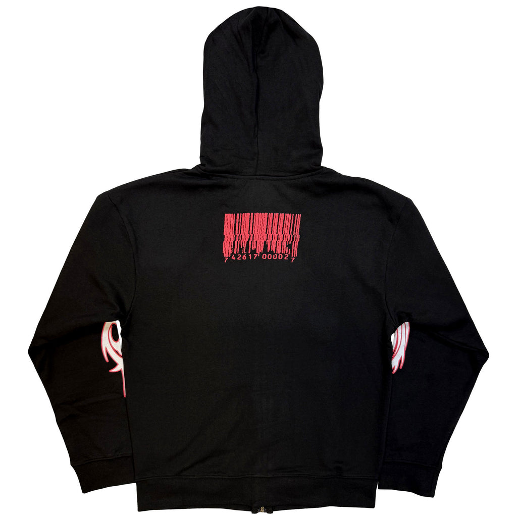 Slipknot Unisex Zipped Hoodie: Spit It Out (Black) (Back Print)