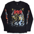 Slayer Unisex Long Sleeve T-Shirt: Airbrush Demon (Black) (Sleeve Print)
