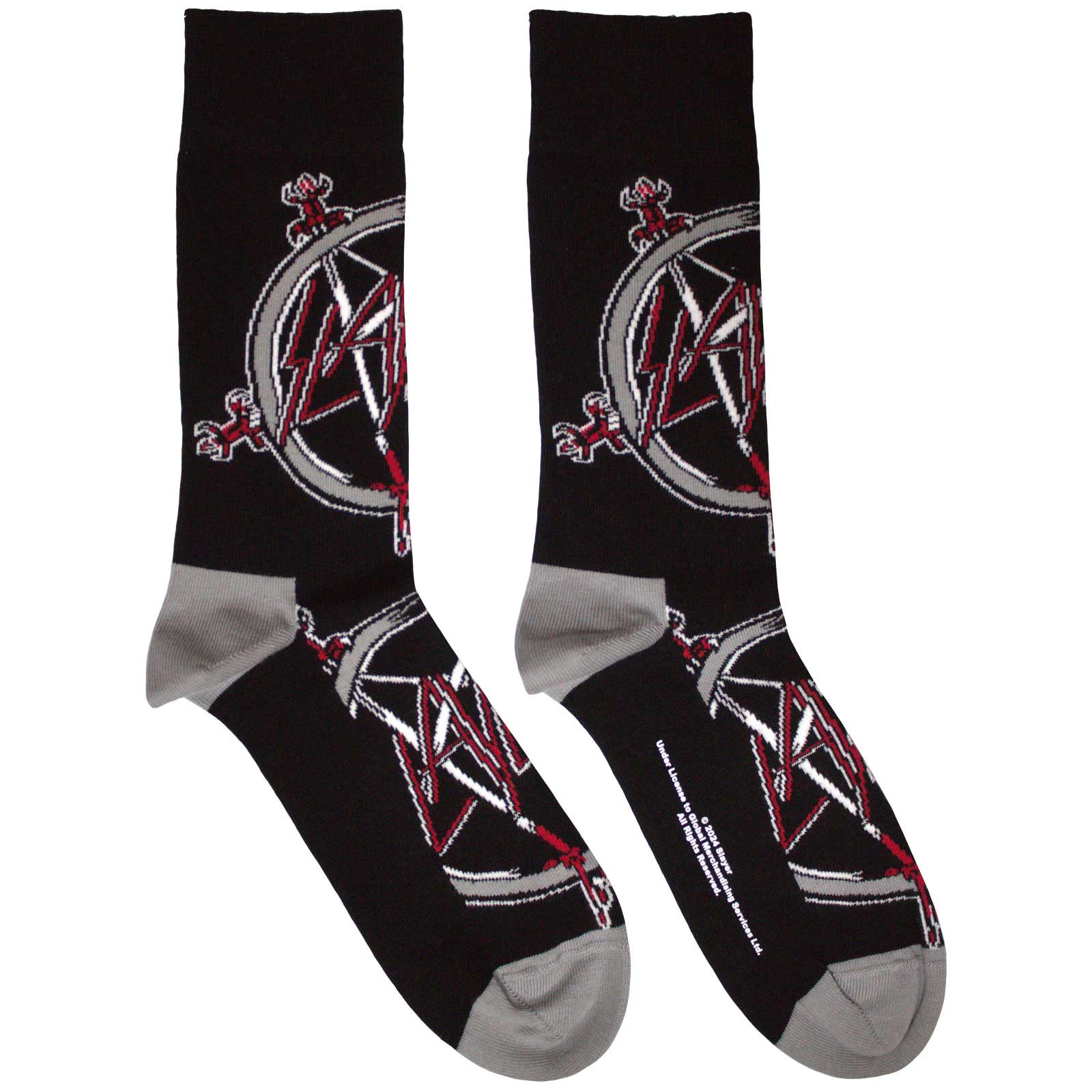 Slayer Unisex Ankle Socks: Pentagram (Black) (UK Size 7 - 11)