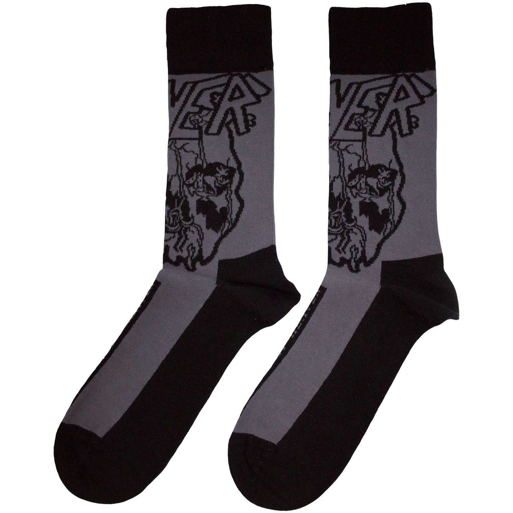 Slayer Unisex Ankle Socks: South Of Heaven Mono (Charcoal Grey) (UK Size 7 - 11)