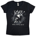 Slayer Ladies T-Shirt: Dagger Skull (Black)