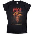 Slayer Ladies T-Shirt: Repentless Crucifix (Black)