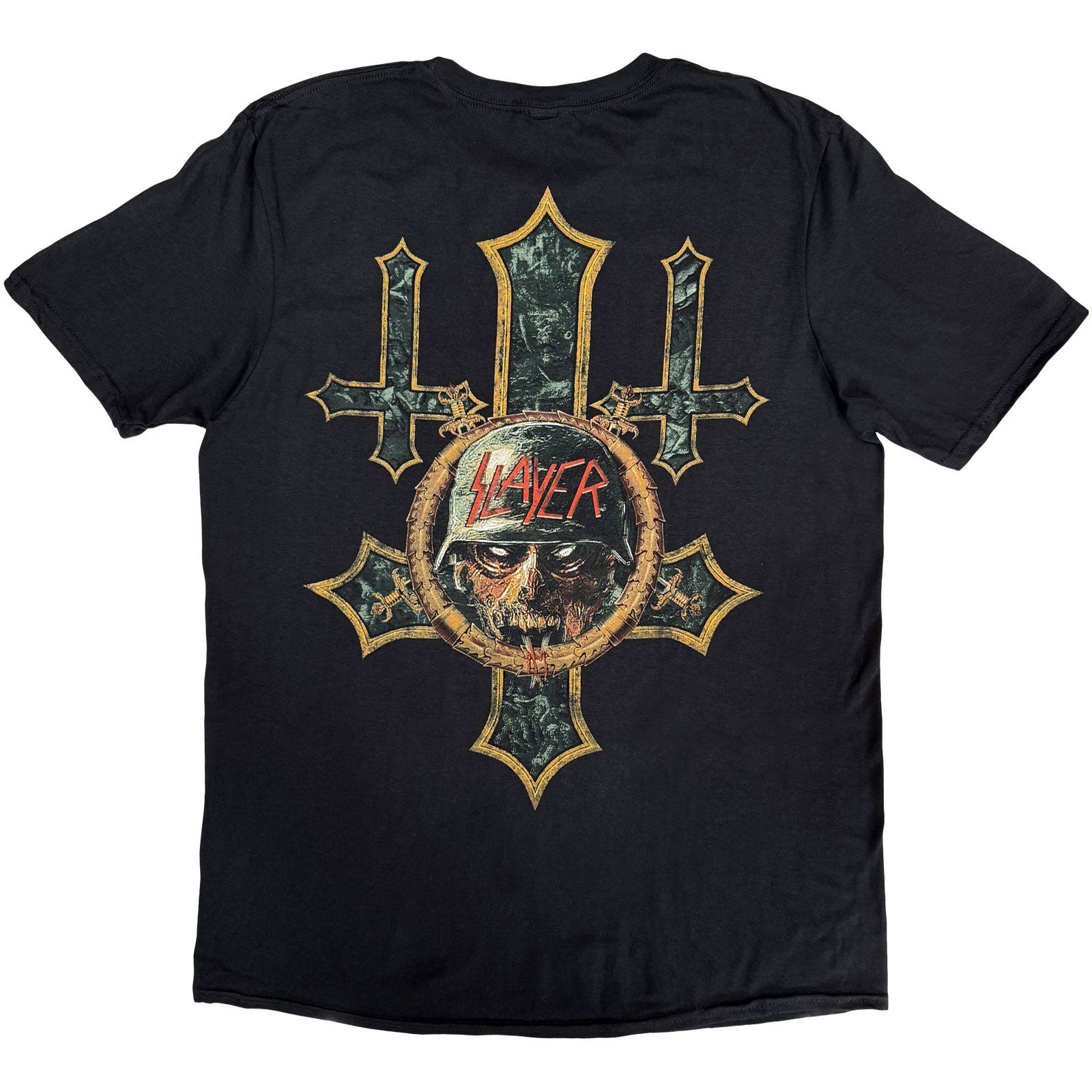 Slayer Unisex T-Shirt: Hard Cover Comic Book (Black) (Back Print)