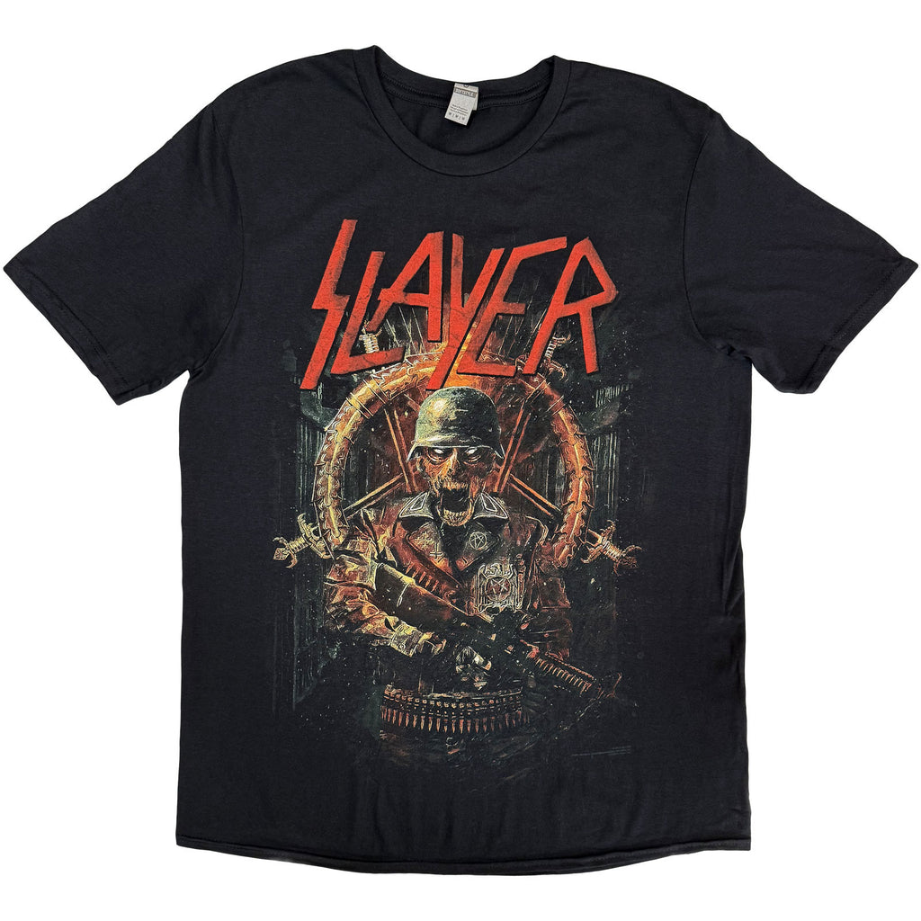 Slayer Unisex T-Shirt: Hard Cover Comic Book (Black) (Back Print)