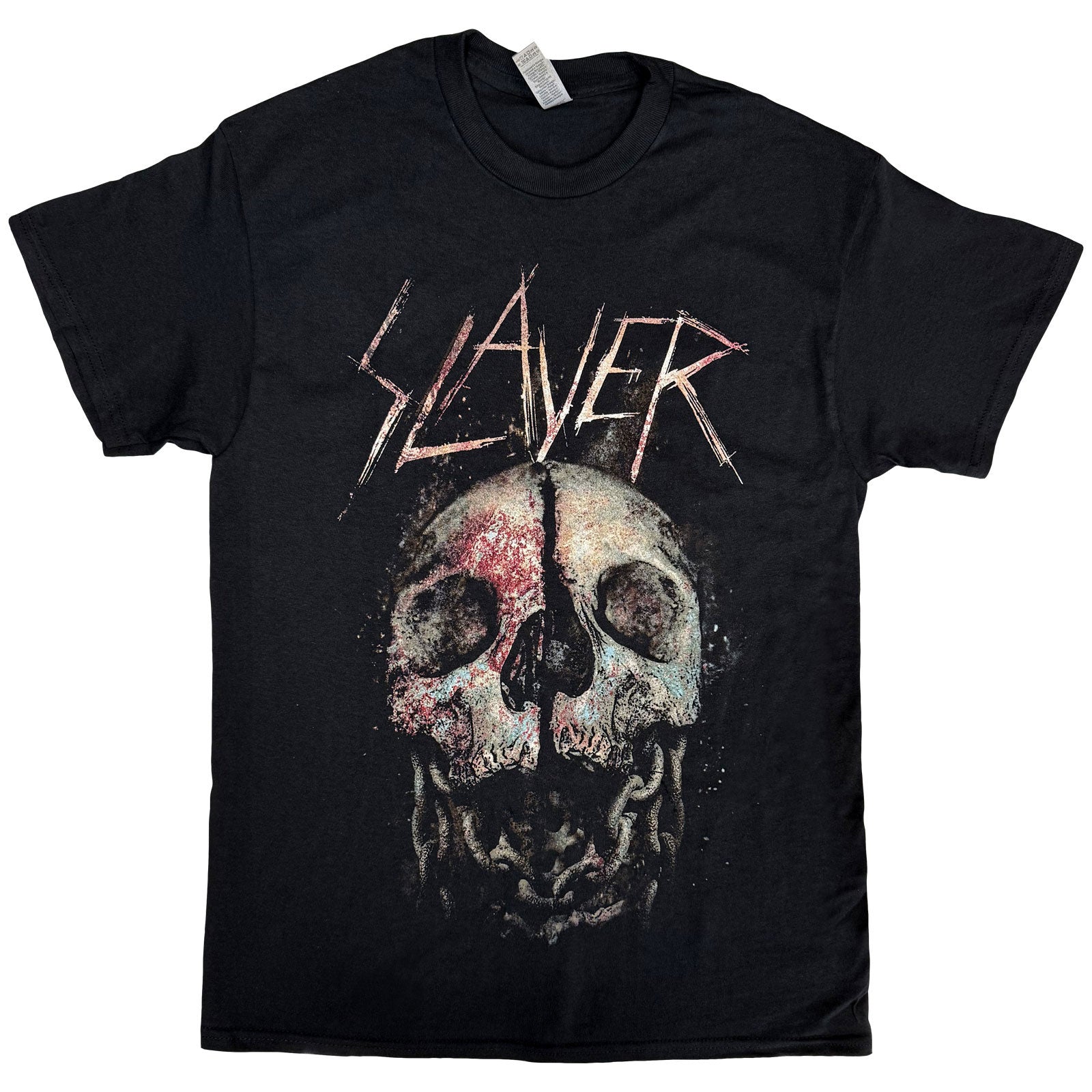 Slayer Unisex T-Shirt: Cleaved Skull (Black)