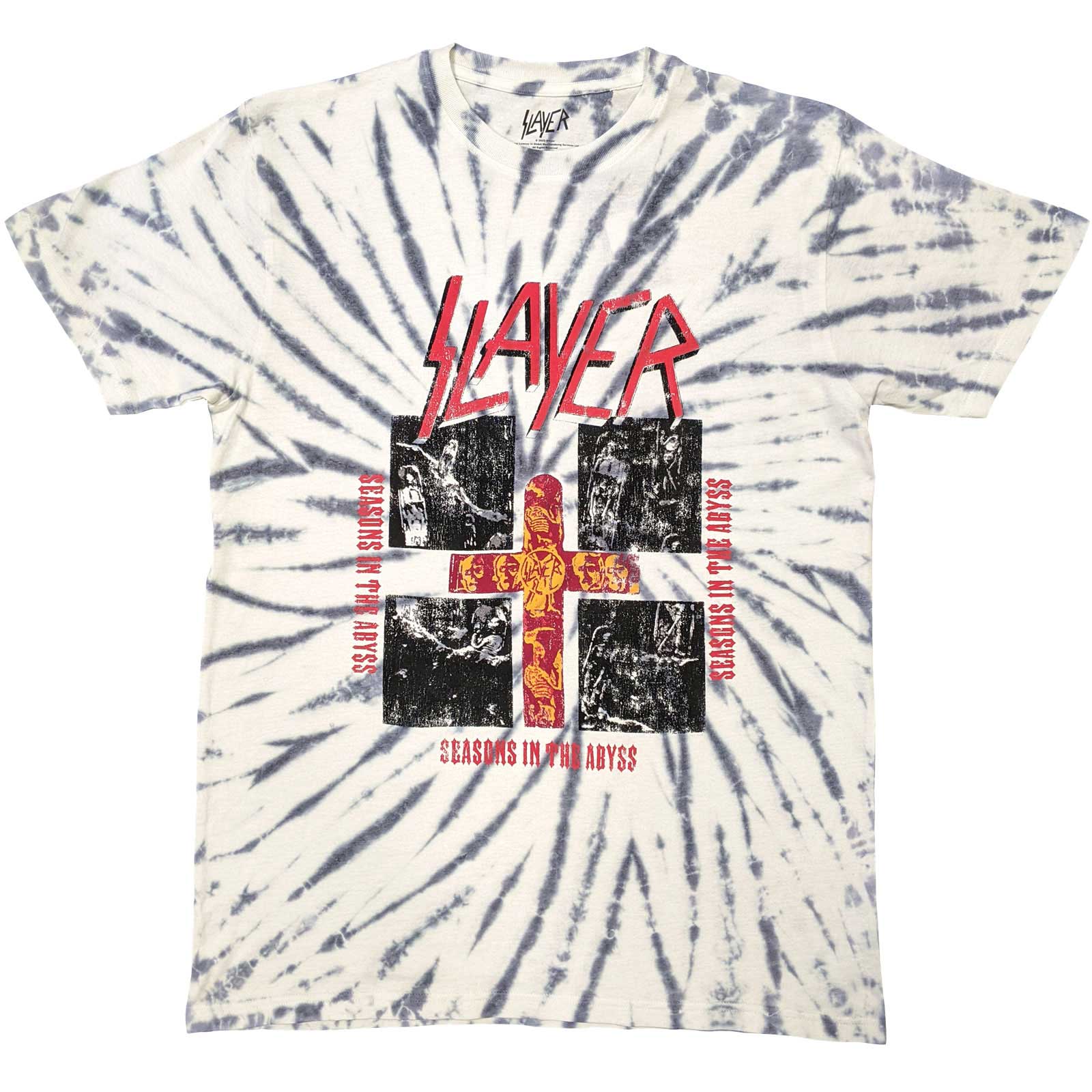 Slayer Unisex T-Shirt: Quad Seasons (White) (Wash Collection)