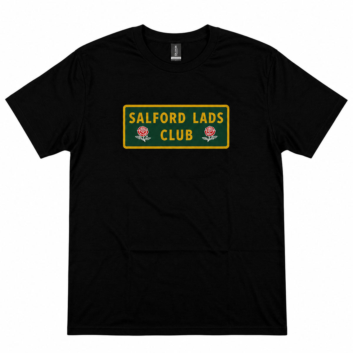 Salford Lads Club Unisex T-Shirt: Roses (Black)