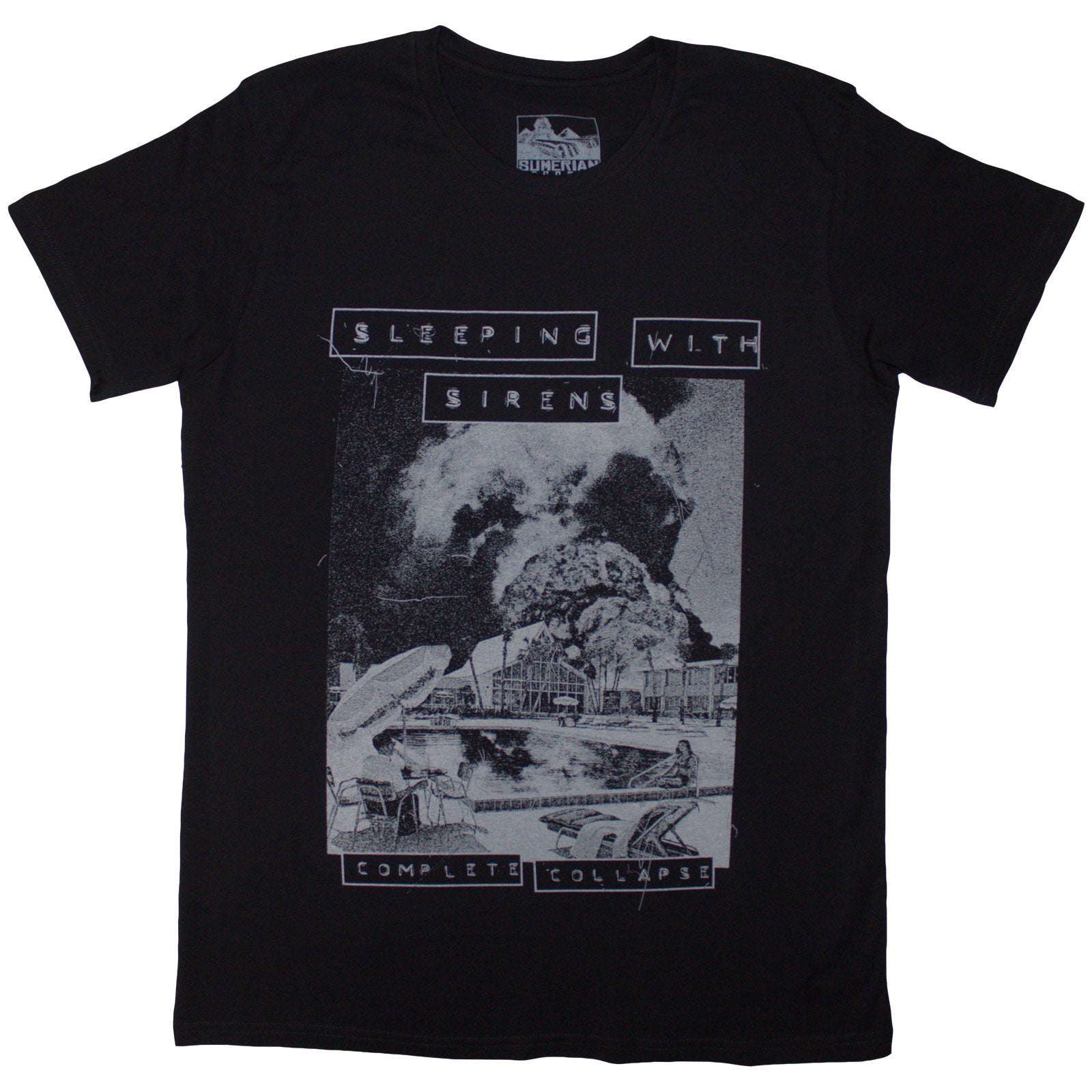 Sleeping With Sirens Unisex T-Shirt: Complete Collapse (Black)
