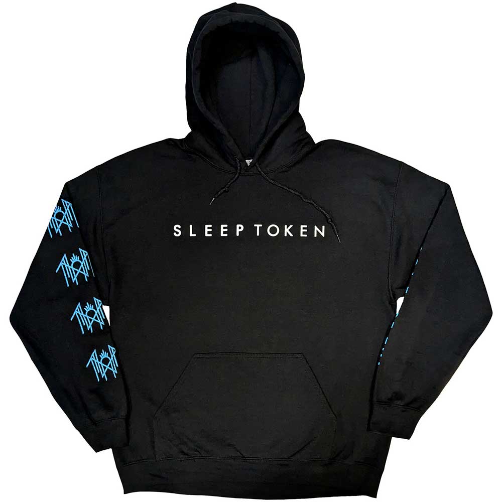 Sleep Token Unisex Pullover Hoodie: The Love You Want Heart (Black) (Back Print & Sleeve Print)