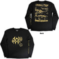Sleep Token Unisex 2 In 1 Layered Long Sleeve T-Shirt: Patch (Black) (Back & Sleeve Print)