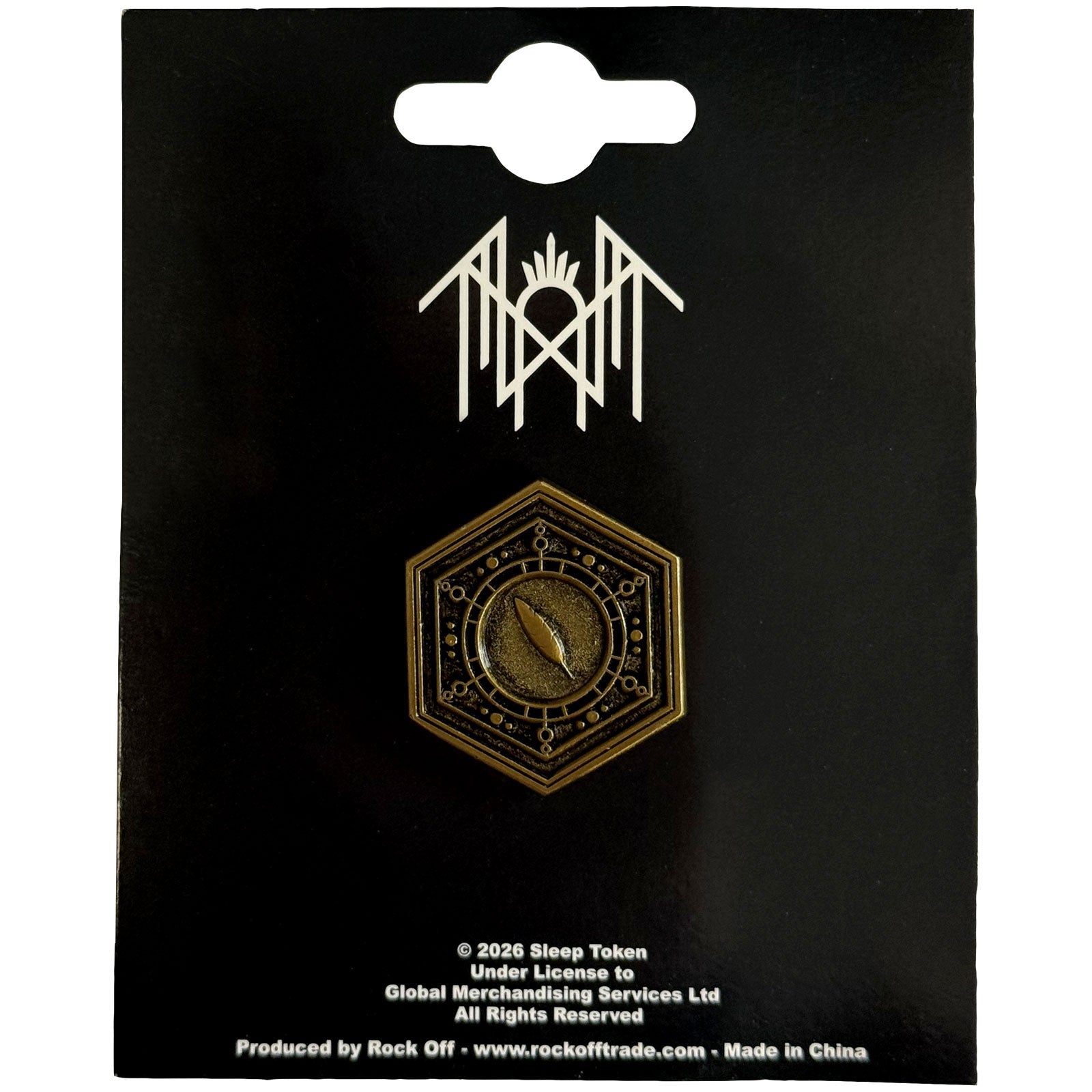 Sleep Token Pin Badge: Emergence Feathered Host