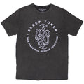 Sleep Token Unisex Stone Wash T-Shirt: Tomb Text Ring (Charcoal Grey)