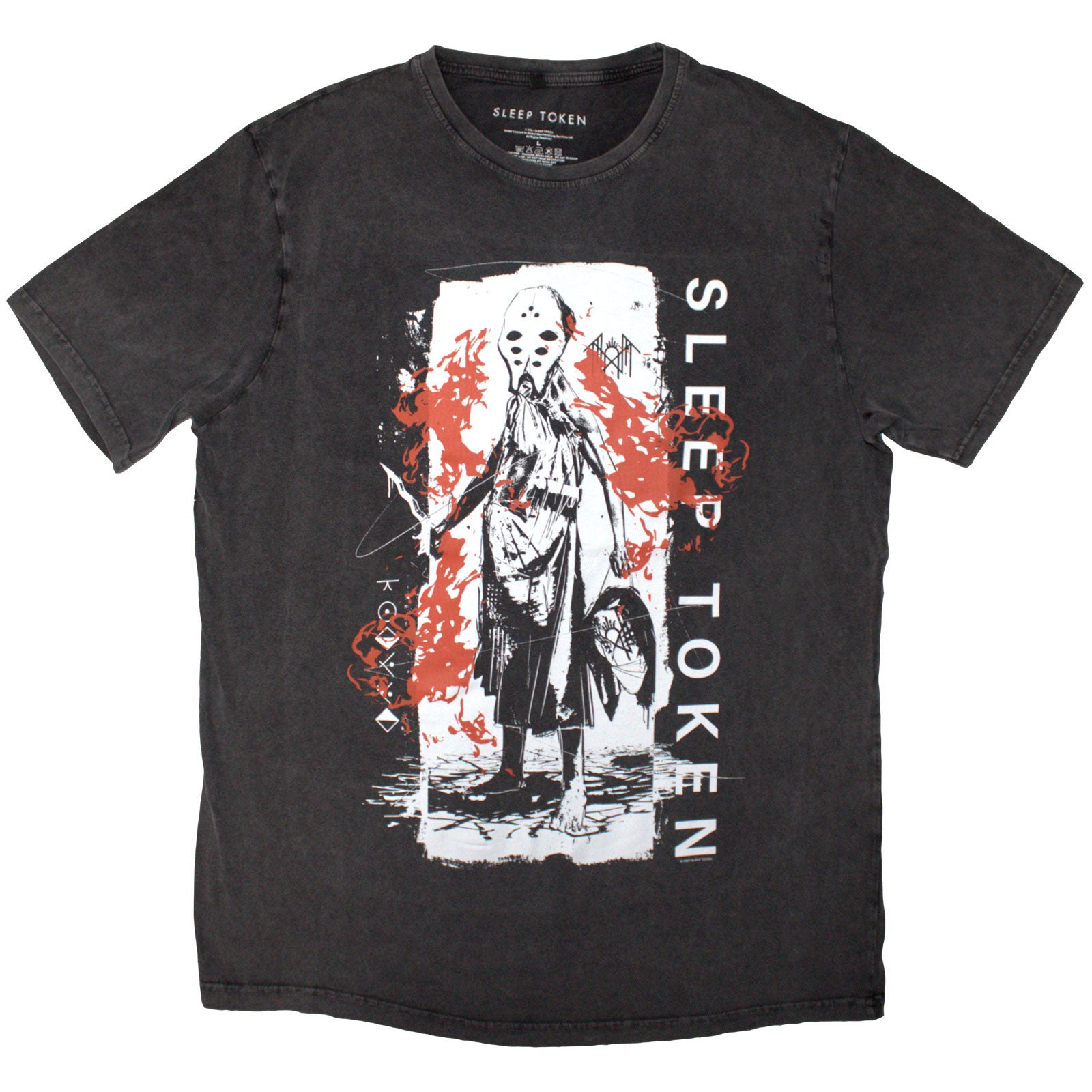 Sleep Token Unisex Stone Wash T-Shirt: Euclid (Charcoal Grey)