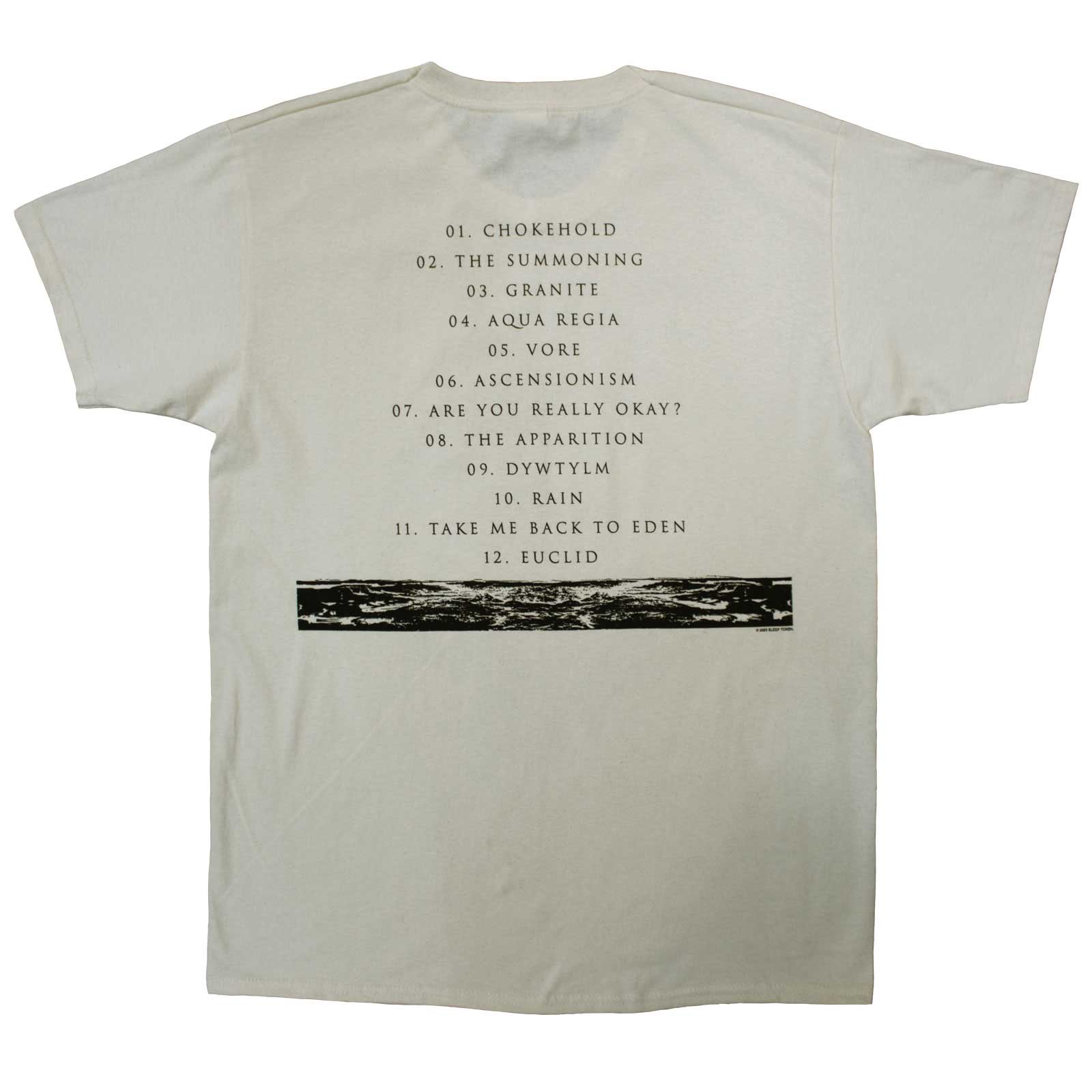 Sleep Token Unisex T-Shirt: Take Me Back To Eden (Natural) (Back Print)