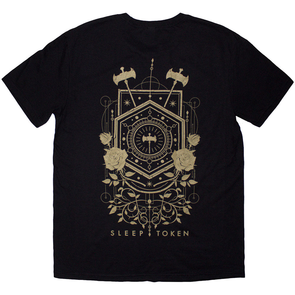 Sleep Token Unisex T-Shirt: Emergence Feathered Host (Black) (Back Print)