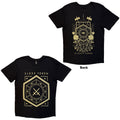 Sleep Token Unisex T-Shirt: Emergence House Veridian (Black) (Back Print)