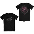 Sleep Token Unisex T-Shirt: Flamingo Circle (Black) (Back Print)
