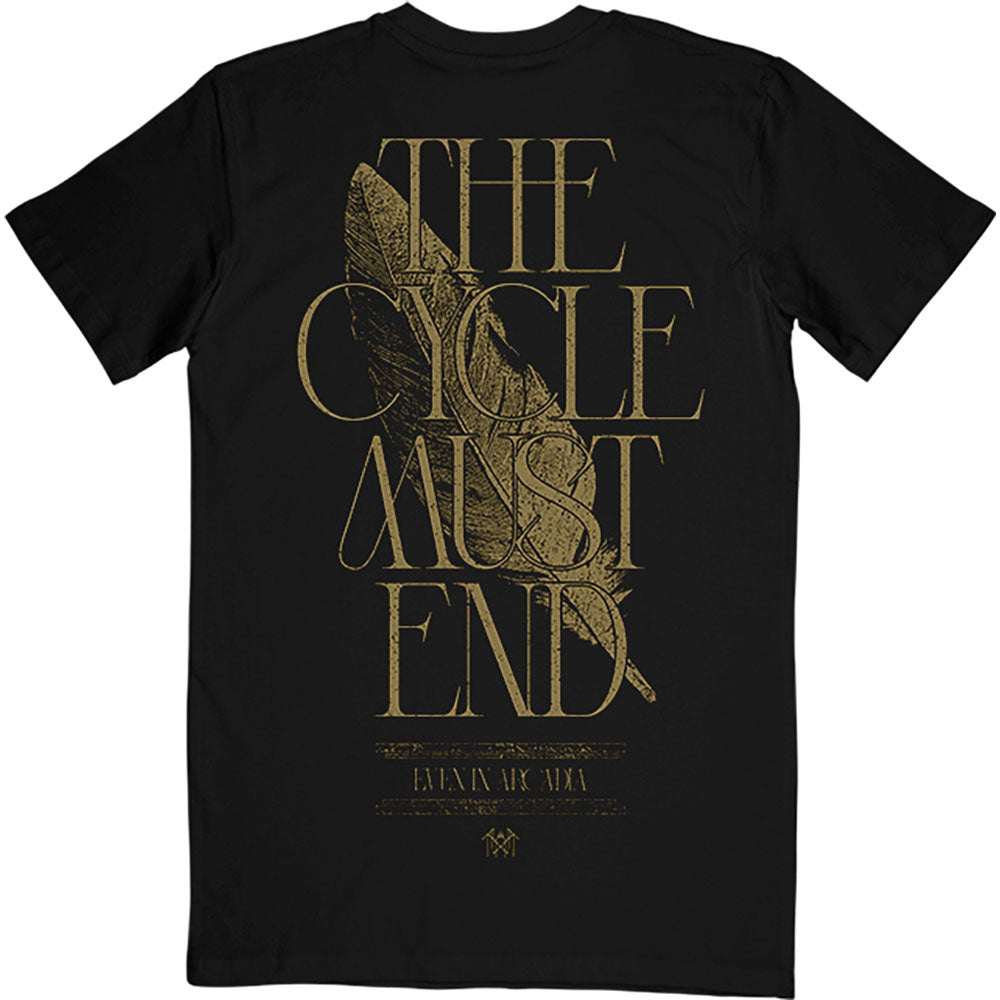 Sleep Token Unisex T-Shirt: The Cycle Must End (Black) (Back Print)