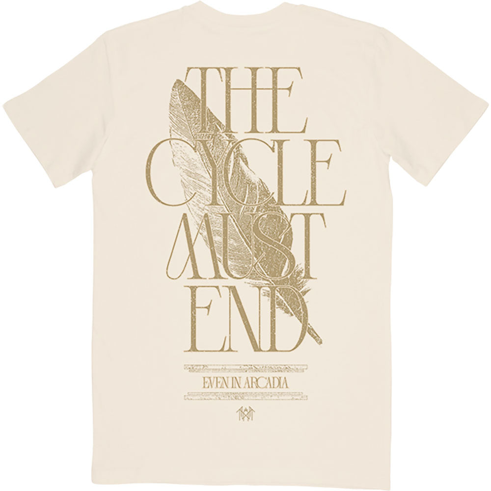 Sleep Token Unisex T-Shirt: The Cycle Must End (Natural) (Back Print)