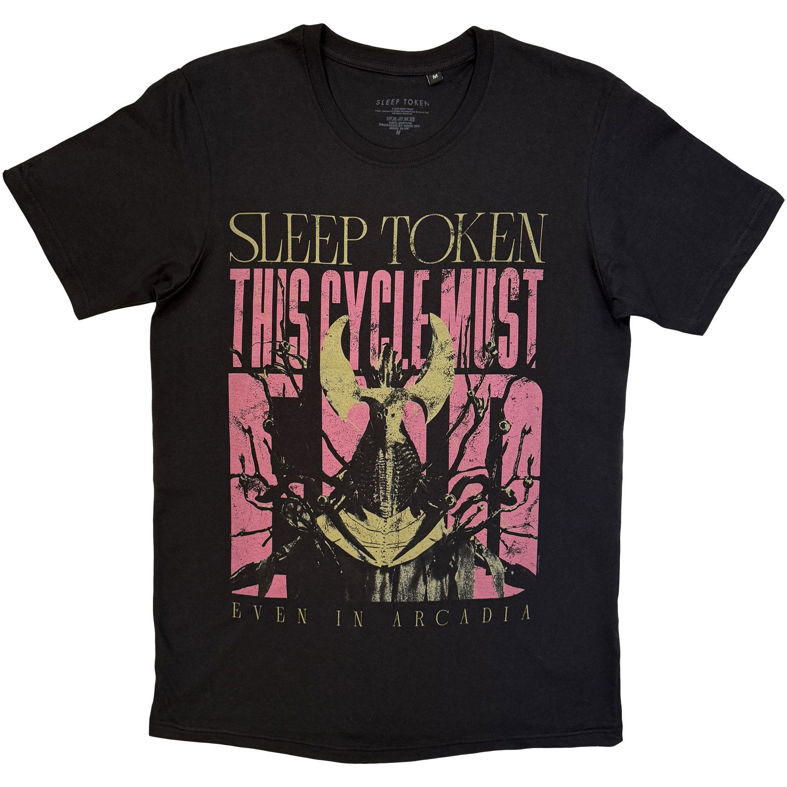 Sleep Token Unisex T-Shirt: This Cycle Must End Stacked (Black)
