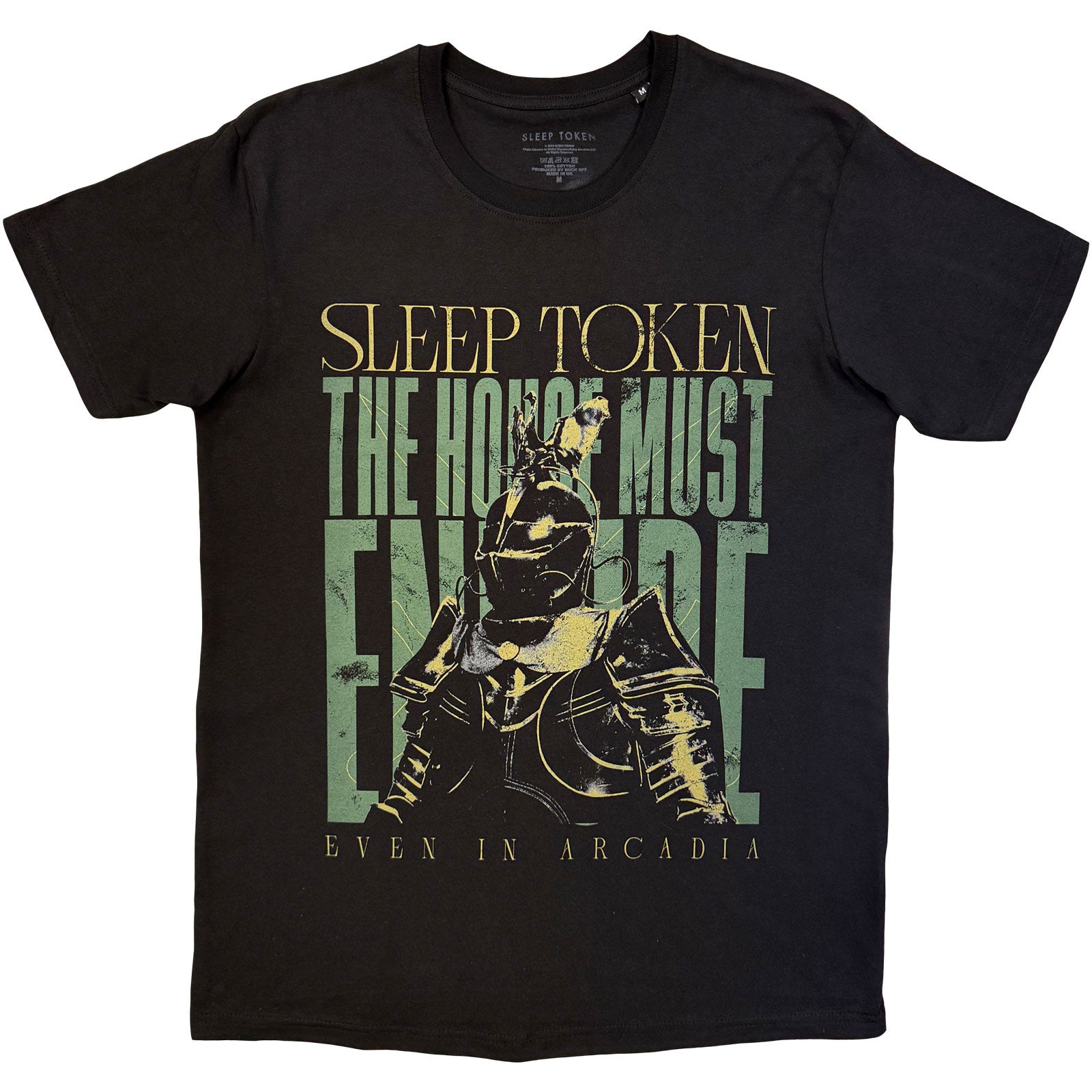 Sleep Token Unisex T-Shirt: The House Must Endure Stacked (Black)